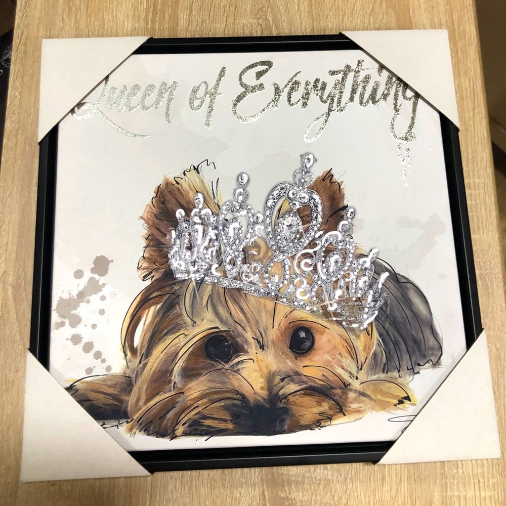 Fashion Brands Picture Wall Decor NWT Yorkie
